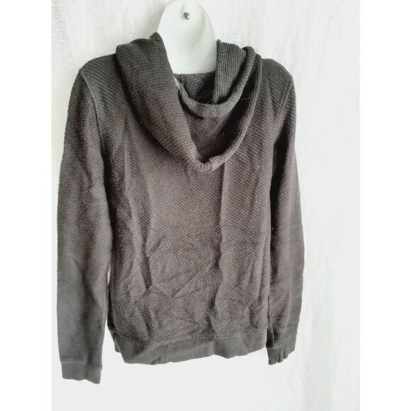 Roxy dark gray hooded sz medium pullover beach sweater - Picture 2 of 4